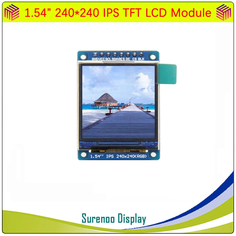 1,54 "240X240 2,0" 240X320 ST7789V Serial SPI IPS Color RGB TFT LCD Módulo Panel de pantalla