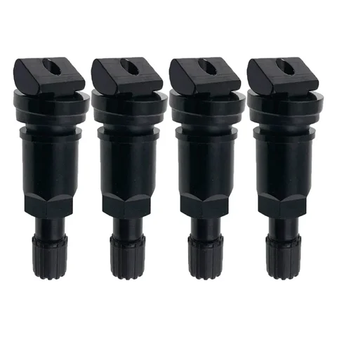 4 шт., черный комплект для ремонта штока клапана TPMS, 12 В постоянного тока для BMW-1 2, 3 серии X2 X3 — обеспечения нержавеющей стали