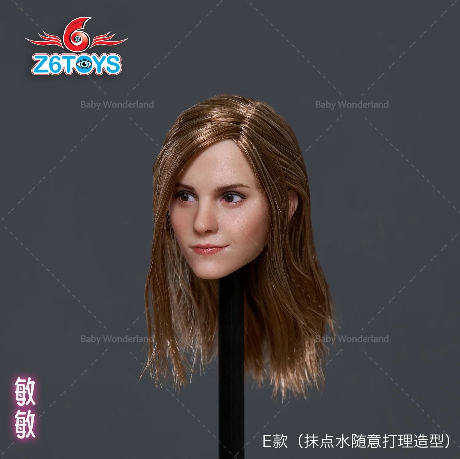 Z6TOYS ZC012 1/6 European Beauty Minmin Head Sculpt with Movable Eyes Model Fit 12'' TBL Pale Female Soldier Action Figure Body