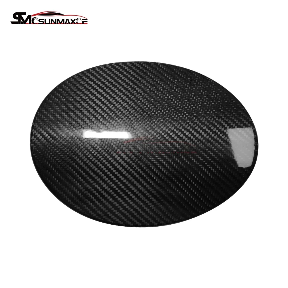 SUNMAX For Benz AMG GT GTR GTS C190 R190 2015-2023 Real Carbon Fiber Car Fuel Tank Cap Protection Cover Trim