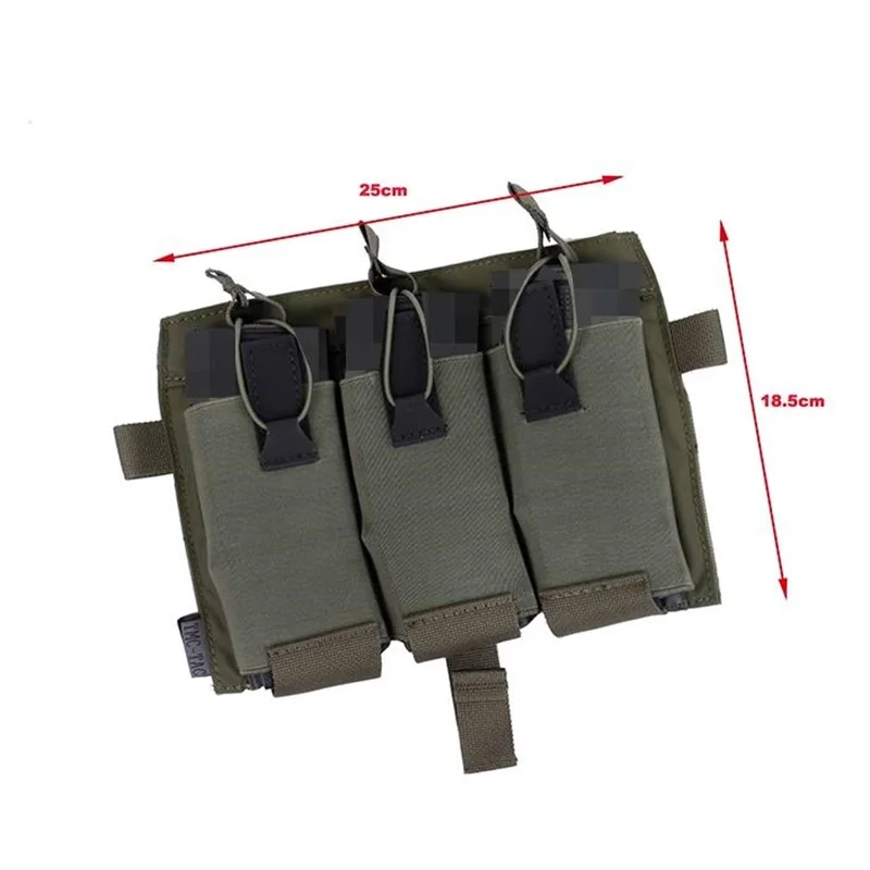

3465-RG JPC2.0 AVS Vest Replacement Panel Elastic Force Triple Magazine Bag