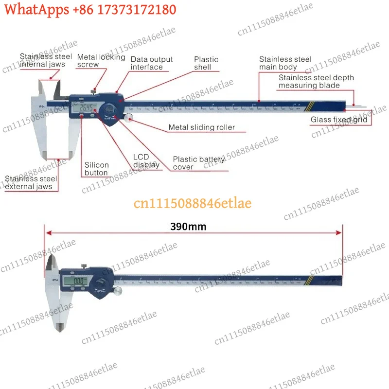Stainless Steel Digital Caliper 150/200/300mm Electronic Vernier Caliper Micrometer Measuring Tool