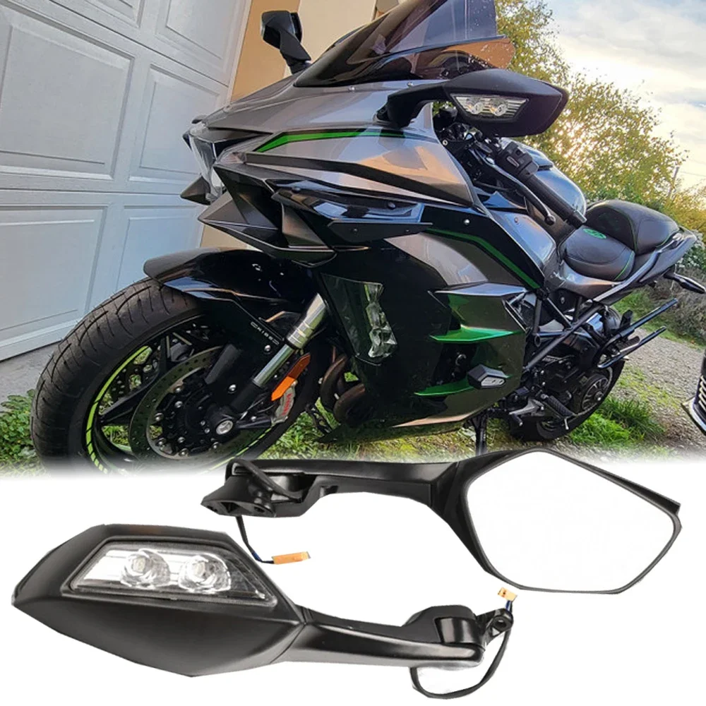 

Мотоциклетные зеркала заднего вида для Kawasaki H2 SX 2016 2017 2018 2019 2020 H2SX SE H2R, боковые поворотники заднего вида