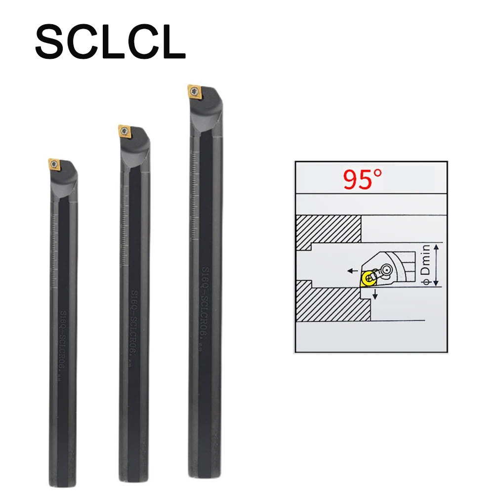 

"Внутренний токарный держатель инструмента S07K-SCLCL06 S08K- SCLCL06 S10K-SCLCL06 S12 S14 S16 S20 S25 S32 SCLCL Токарный станок с ЧПУ ToolHolde