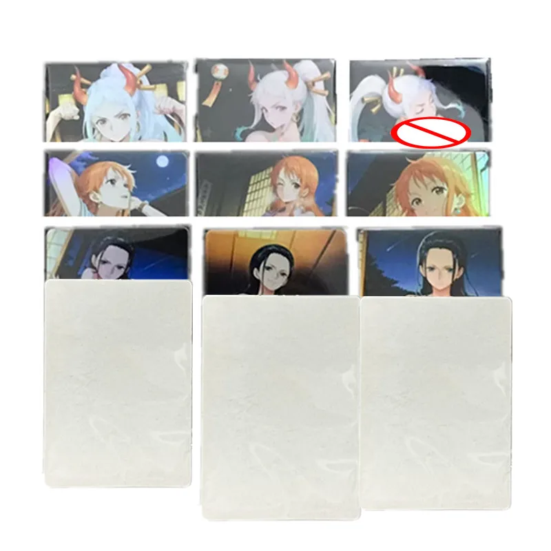 9pcs/set Classic Anime Characters One Piece Boa Hancock Homemade Double-sided Sexy Cards Fighting Game Toy Gift Collection Card