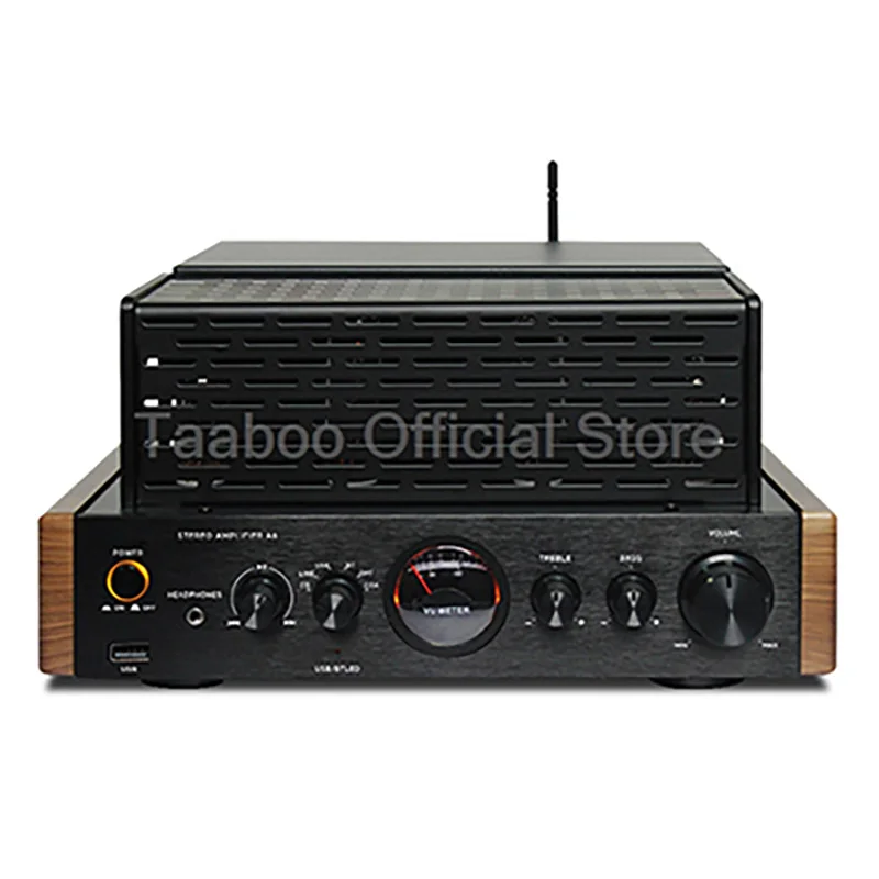 

25Wx2 4-ламповый усилитель 5,3 Bluetooth усилители звука 4 Ом Amp VU метр аудио RCA оптический коаксиальный для домашнего кинотеатра звуковая система