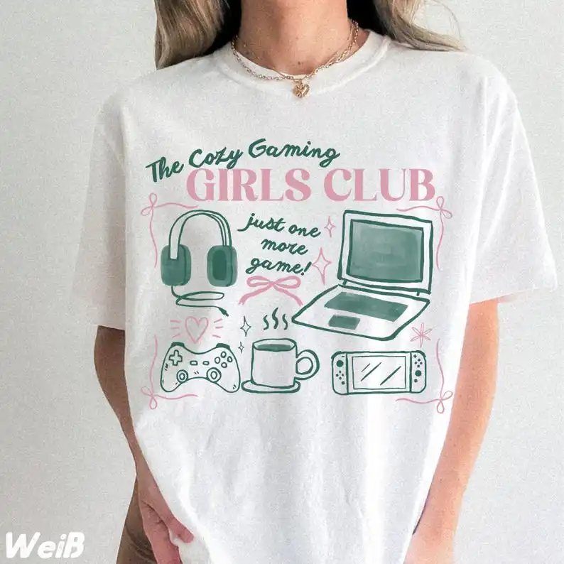 Pc Gaming Club - The Cozy Gaming Girls Club T-Shirt