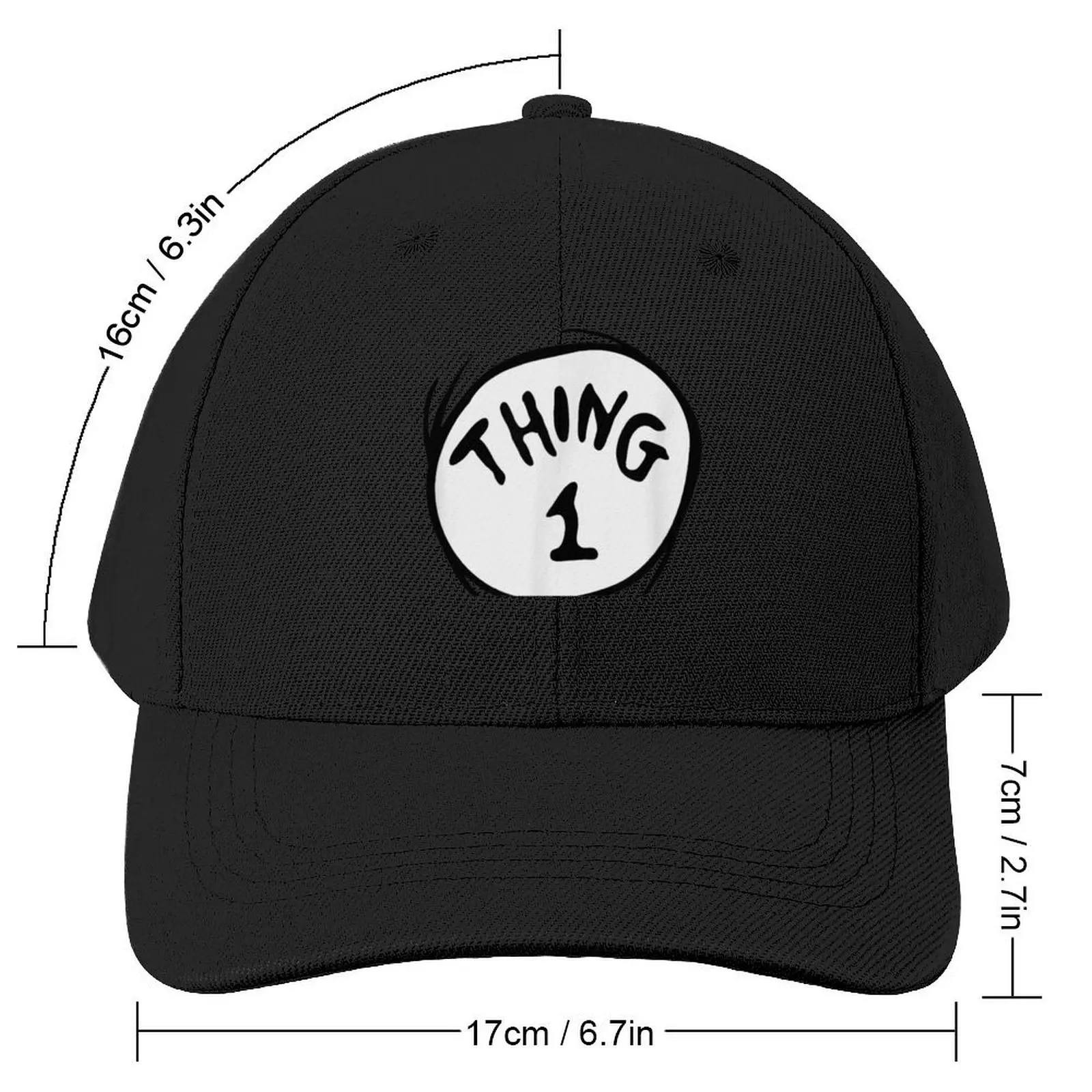 Thing 1 Thing 2 Baseball Cap Bobble Hat Luxury Brand birthday Mens Caps Women's