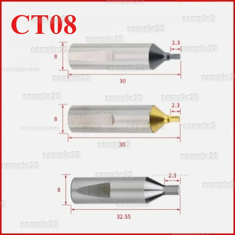 1PC CT08/CT16 HSS-Tin/TiCN Rotary Broaching Tool Punching Cutter 8mm/16mm Shank Inner Hexagon for Lathe