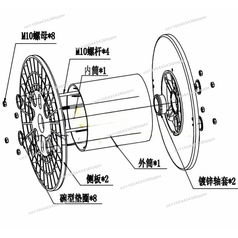 Turnaround Plastic Reel for PN630 Drawing Bundle Stranding Machine