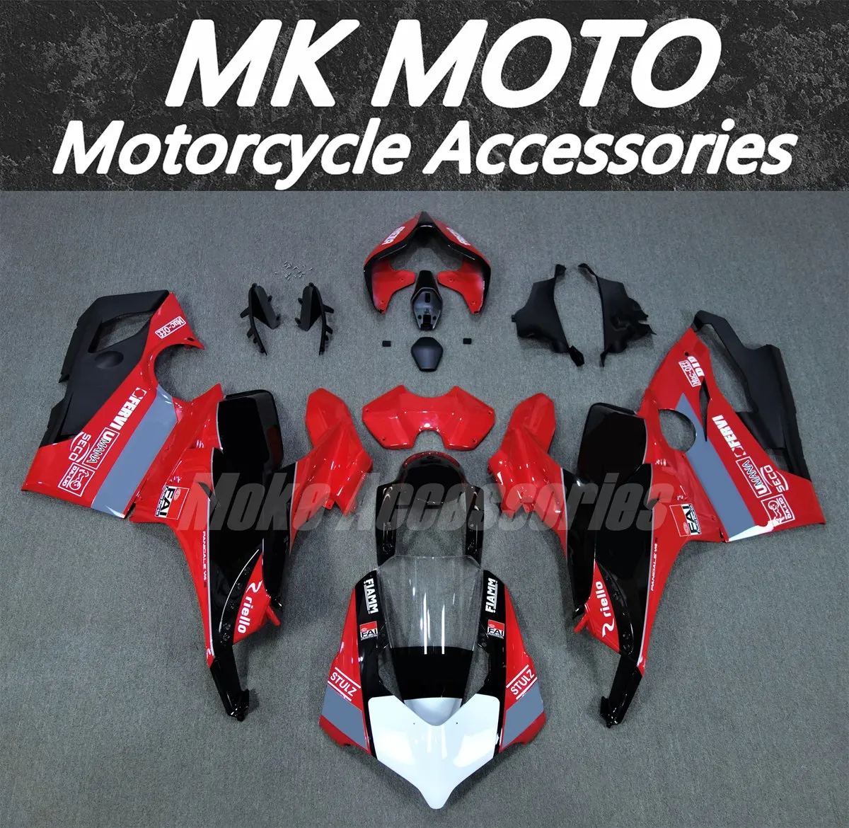 

Комплект обтекателей, подходящий для Panigale v4s v4r 2020 2021, комплект кузовных работ 20 21 АБС, высокое качество, инъекция, белый, черный, красный