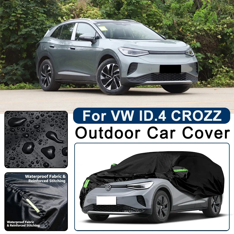 

Outdoor Car Cover Waterproof Dustproof UV Sun Protection, Full Car Protector Exterior Parts For Volkswagen ID.4 CROZZ 2021-2026
