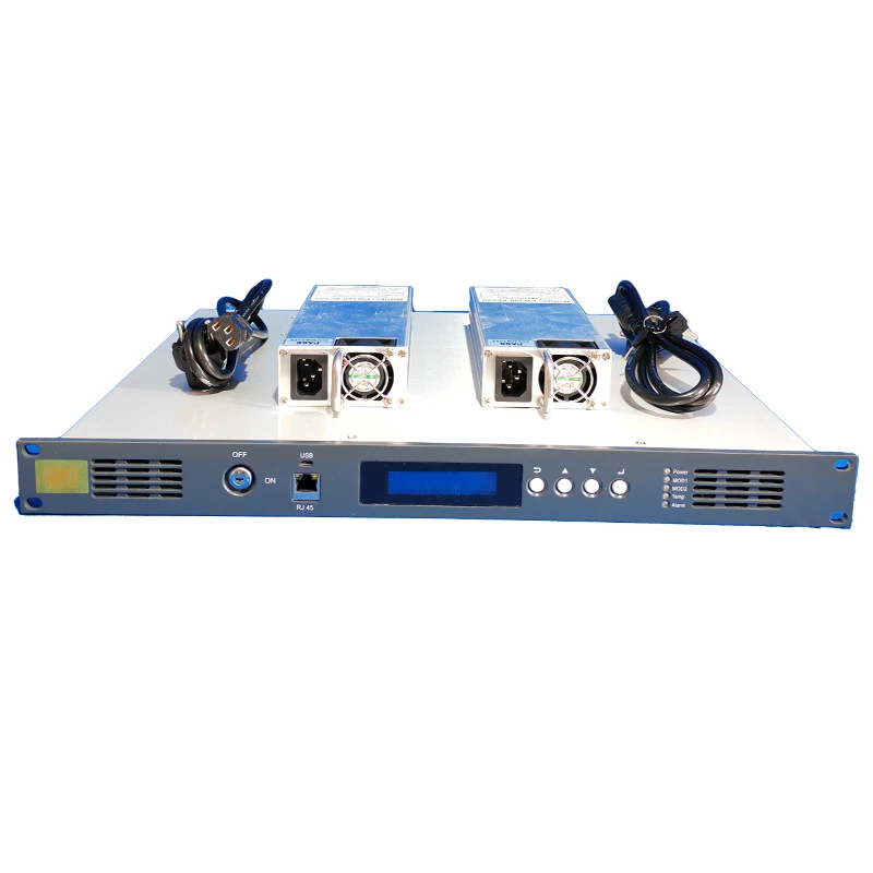 

Professional 1550nm FTTH CATV Direct Modulation Optical Transmitter - 7~10dBm High Power, 25km RF to Fiber Converter, Dual Power