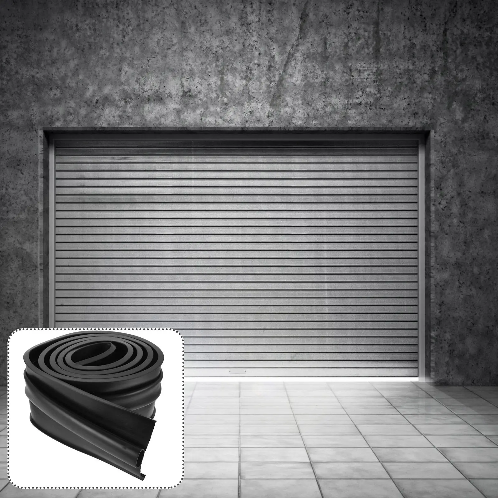 

2-метровый уплотнитель для нижней части гаражных ворот из высококачественной резины, защита от ветра, пыли, воды и перегрева для стальных и деревянных дверей