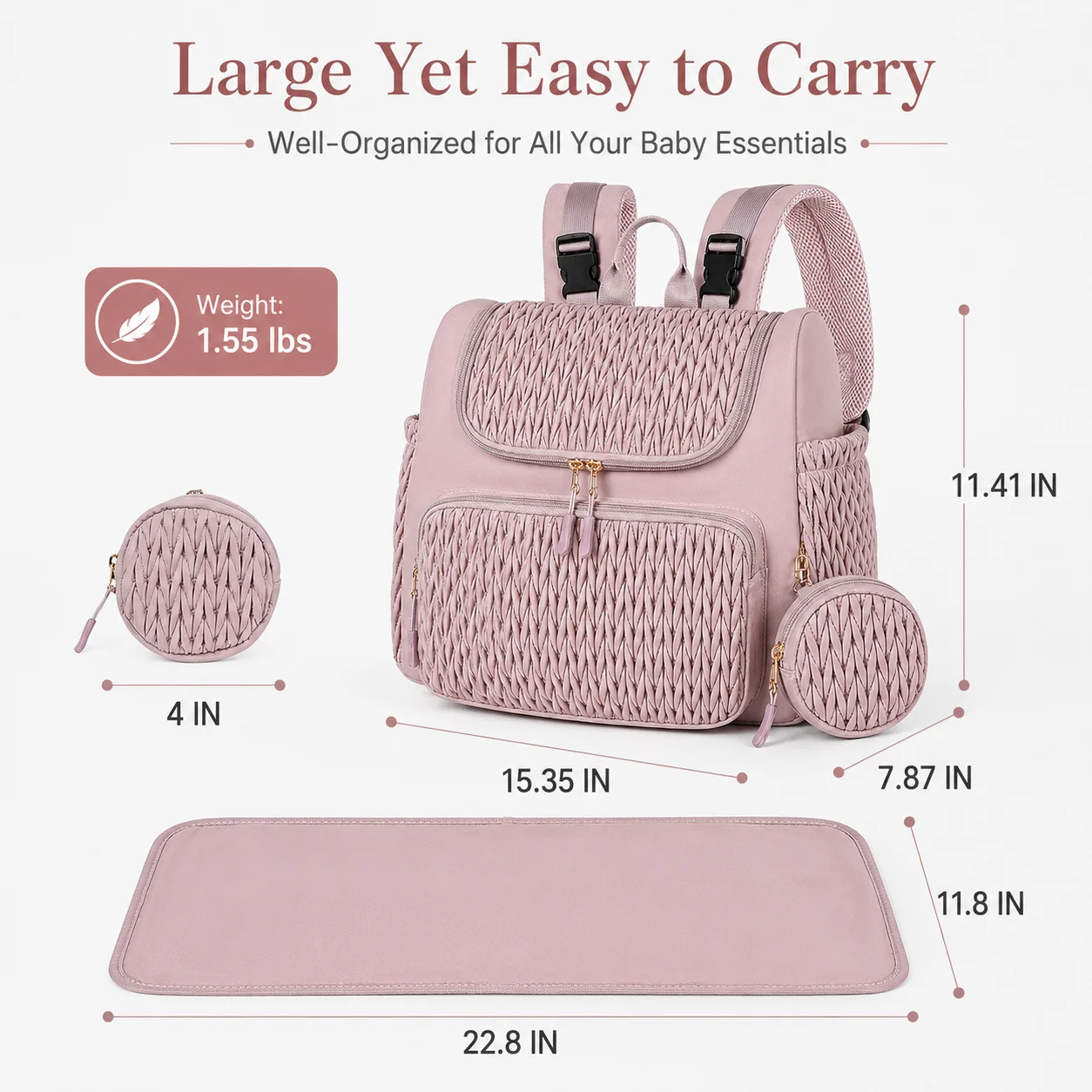 Large Capacity Diaper Bag Back - Women Bags Pk recension och pris