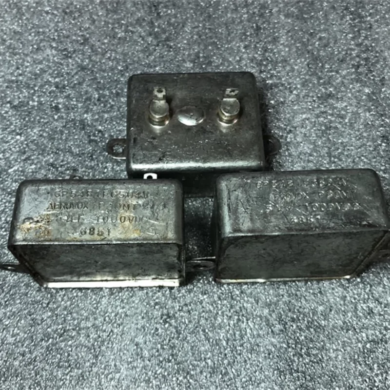 Antique American AEROVOX 0.5UF generation 0.47uf 1000V copper shell oil immersed coupling capacitor