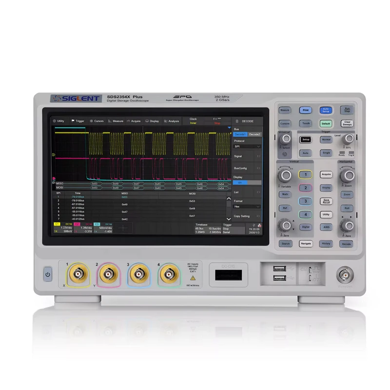 SDS2104XPLUS/SDS2204XPLUS/SDS2354XPLUS/SDS2504XPLUS Digital Storage Oscilloscopes with Bandwidths of 350 MHz/ 200 MHz\100 MHz