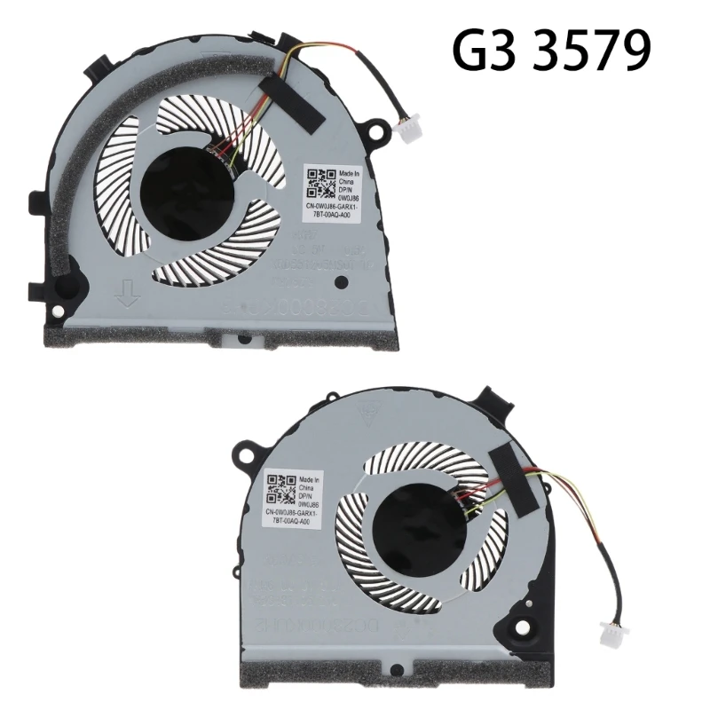 Notebook Heatsink OEM for DellG3 G3-3579 3779 15 5587 Series CPU GPU Cooling Fan 5V 4-pin Laptop Cooler Radiator X6HB