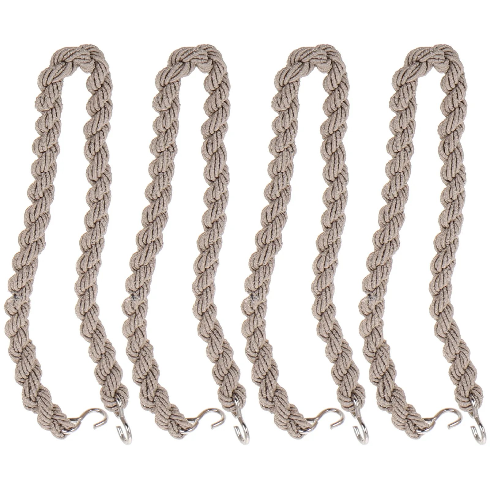 

4Pcs Binding Rope 4Mm Thick Elastic Twisted Design for Camping Hiking Outdoor Activities Adjustable Boot Blousing