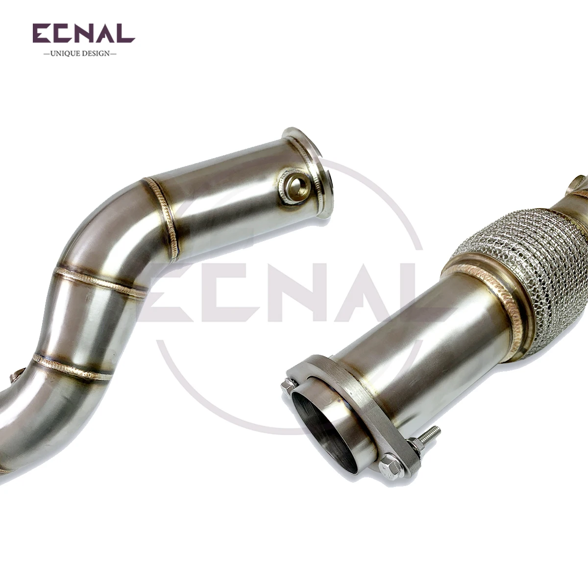 

Ecnal Exhaust for 2021+ Bmw g80 g82 m3 m4 s58 3.0T SS304 Integrated Molding Straight-through Exhaust Downpipe