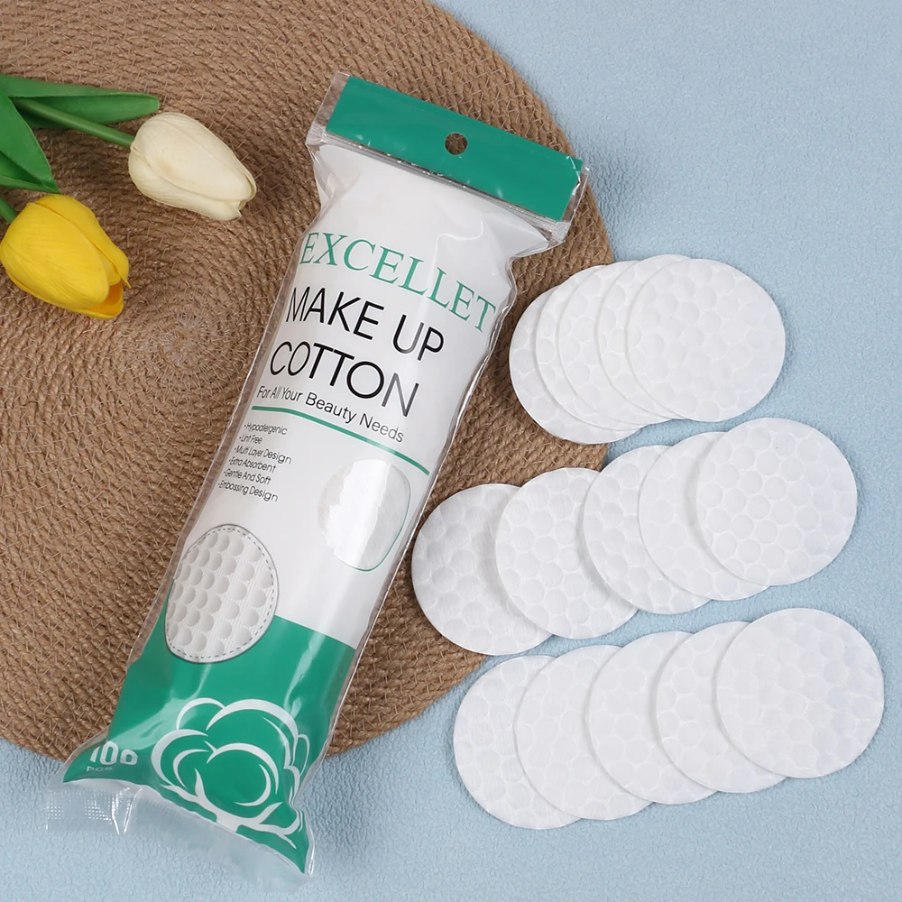 Tampons de coton cosmétiques ronds Ultra doux pour le démaquillage, soins de la peau, nettoyage du visage, 100/200/300/500 pièces/paquet