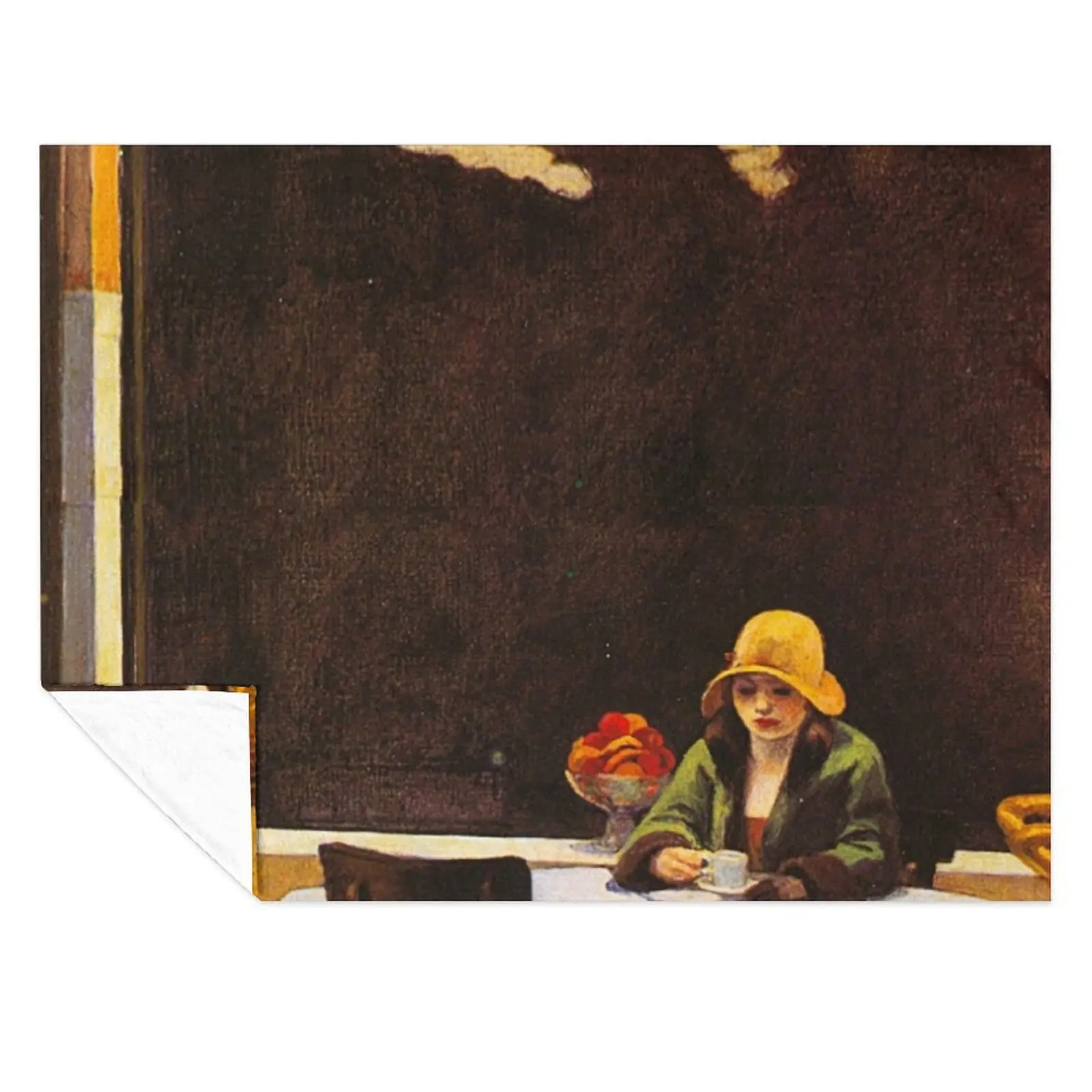 

Vintage Edward Hopper Automat Throw Blanket halloween Kid'S for sofa Blankets