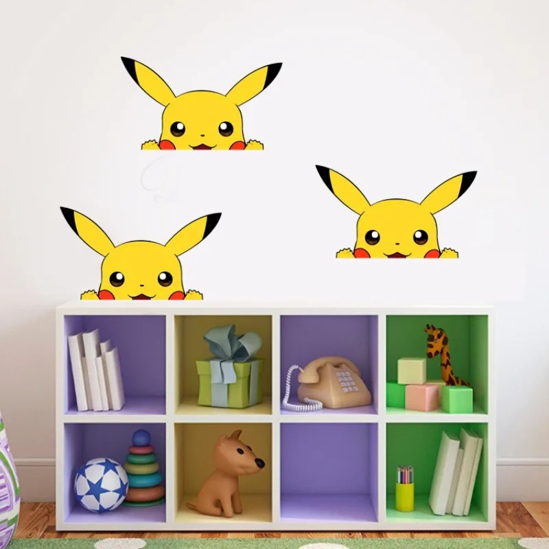 Pok é mon Pikachu stiker tahan air kepribadian Mobil Dekorasi kreatif menutupi goresan sepeda motor kartun stiker Anime