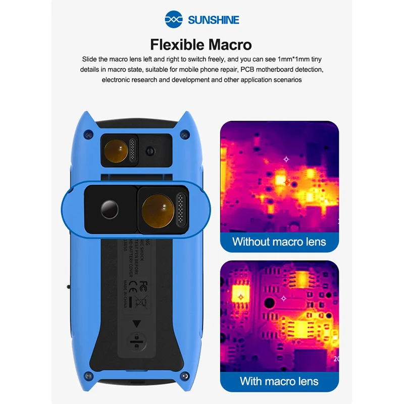 Sunshine TB-10 Handheld Full-Screen Temperature Measurement HD Positioning Infrared Thermal Lmaging Multimeter For Phone Repair