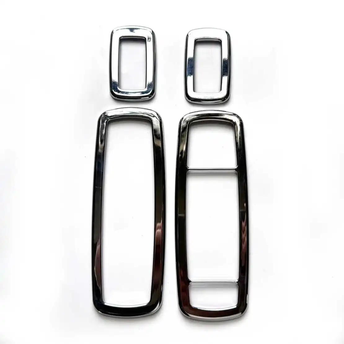 beler 4Pcs Chrome Interior Window Switch Trims Cover for Jeep Grand Cherokee Chrysler 300 2012 2013 2014 Dodge journey 2012-2014
