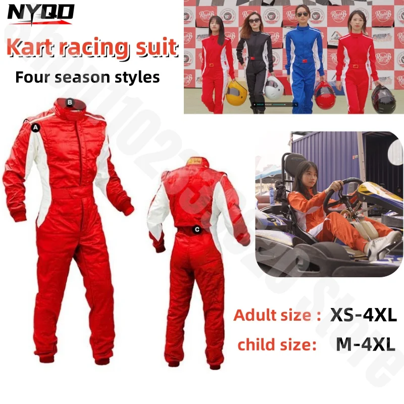 Summer Lightweight Off-road Kart Racing Suit ATV Track Outdoor One-piece Racing Suit Training Suit Adult and Children's Styles