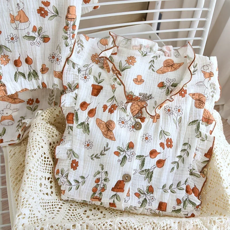 Conjunto De Pijama De algodón para Mujer, ropa De dormir femenina, camisones femeninos