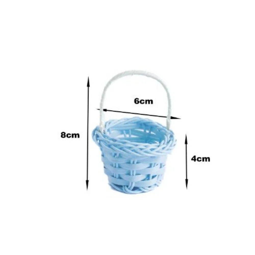 Mini miniatuur poppenhuismand DIY handgemaakte modepoppen Handgeweven mand Handheld wijnstokmand voor BJD-poppen/voor Ob11-poppen