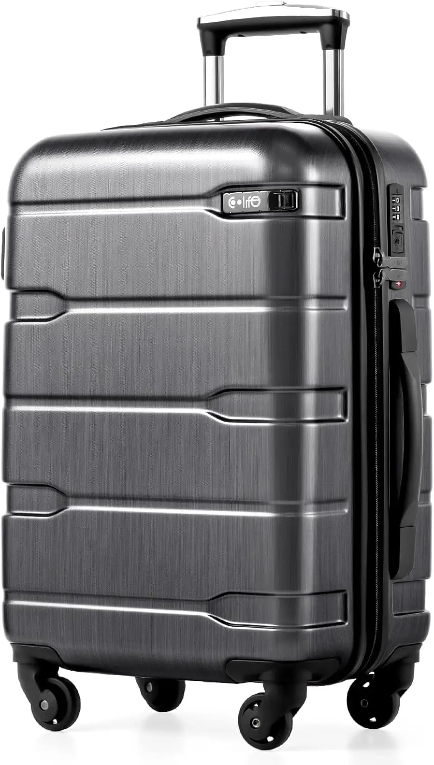 

Airline-Approved 20in Hardside Carry-On Luggage with TSA Lock, Spinner Wheels & Lightweight Design