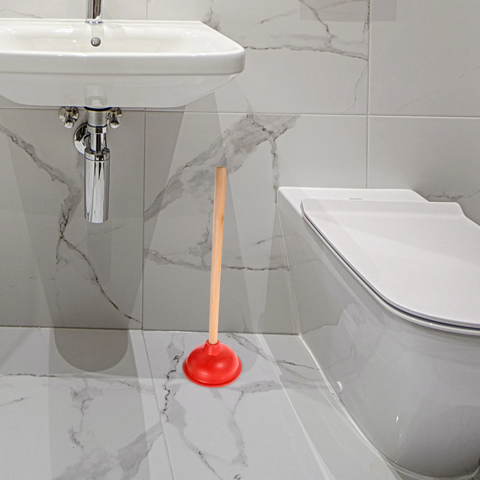 

Toilet Heavy Duty Rubber Drain Plunger For Clogged Toilet Sink Unclogger Tool Bathroom Cleaning Plunger Home Supply