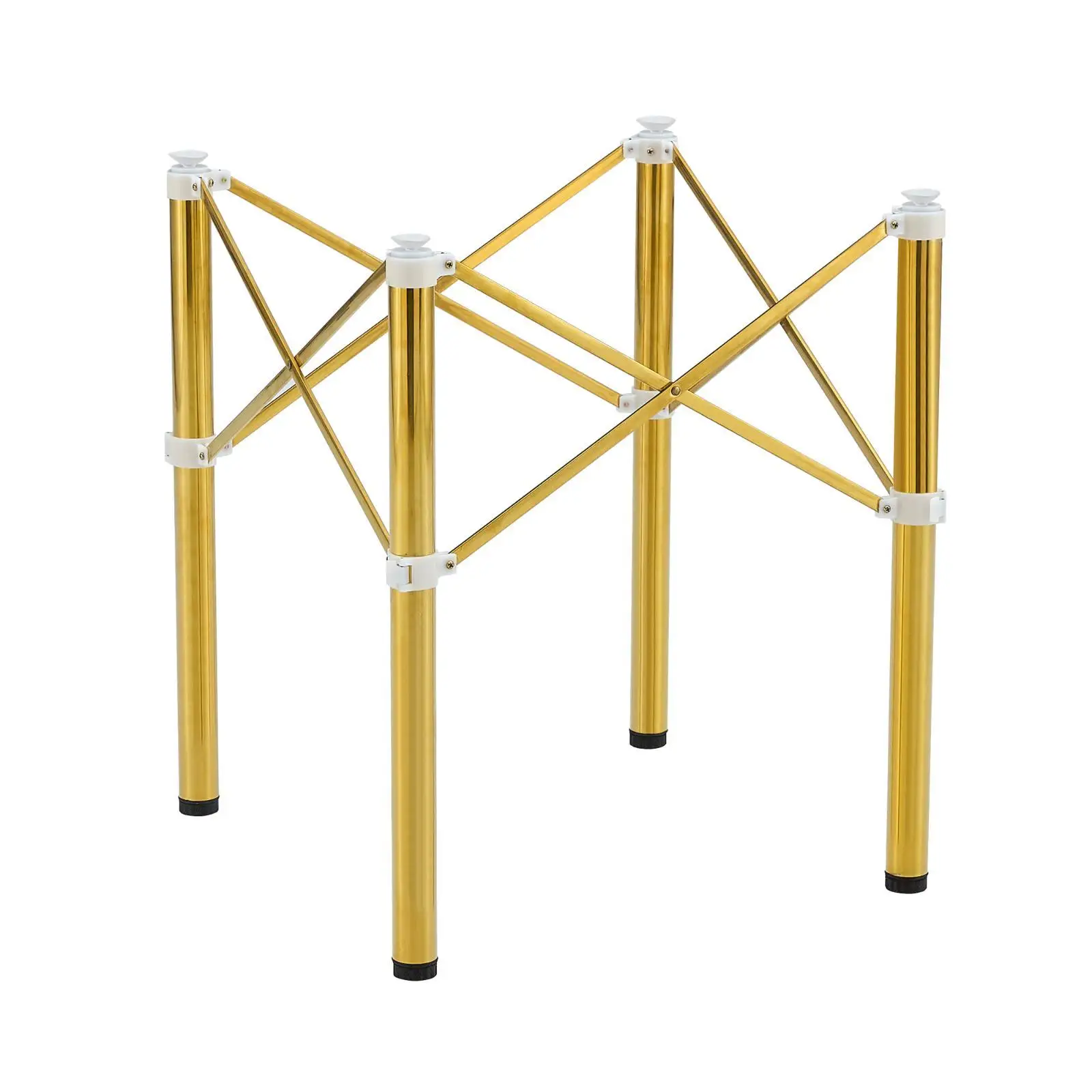 إطار طاولة قابل للطي من الفولاذ المقاوم للصدأ ذهبي بسيط - متعدد الوظائف، #2