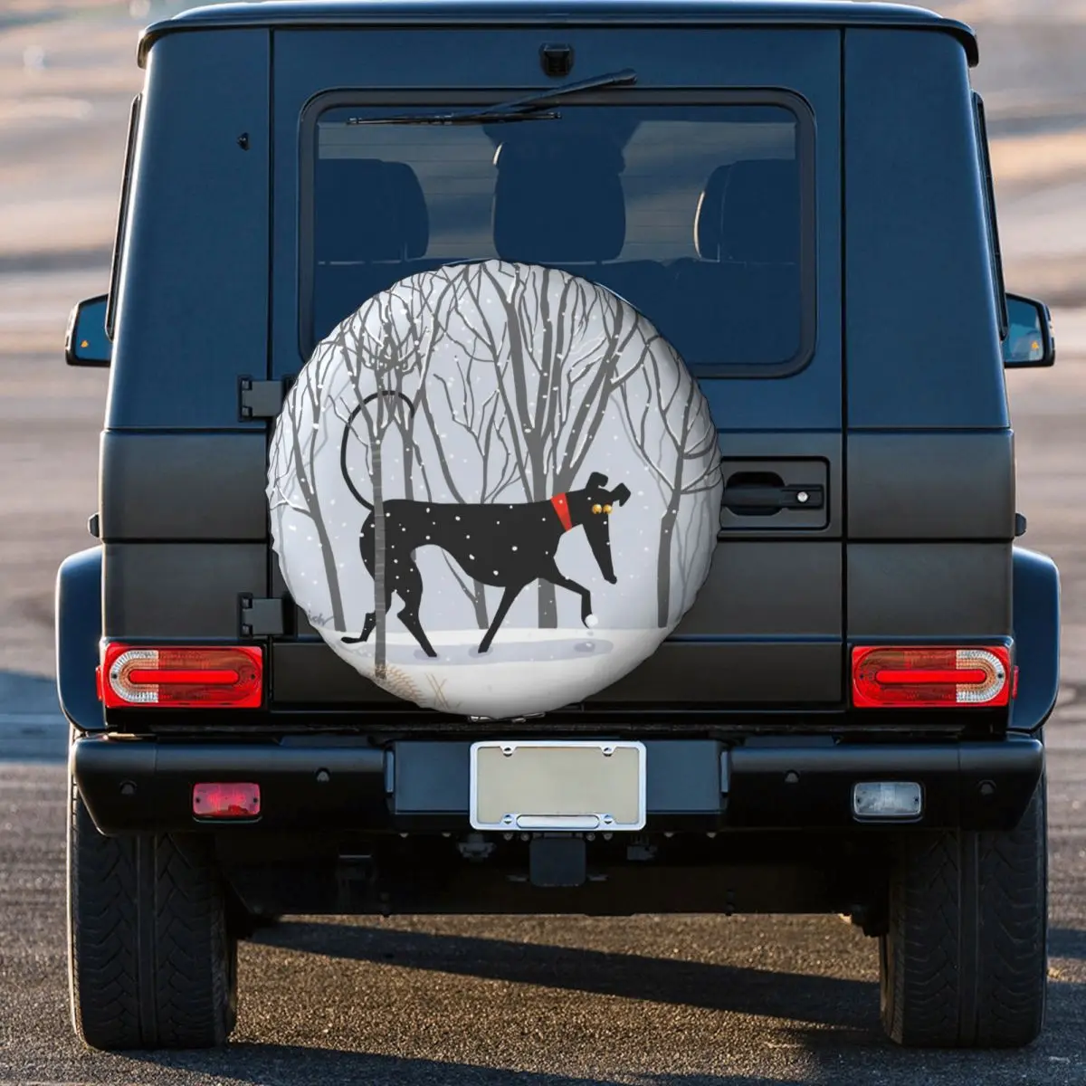 Winter Hound Spare Tire Cover Greyhound Whippet Sighthound Dog 4x4 Car Wheel Protectors Accessories 14\