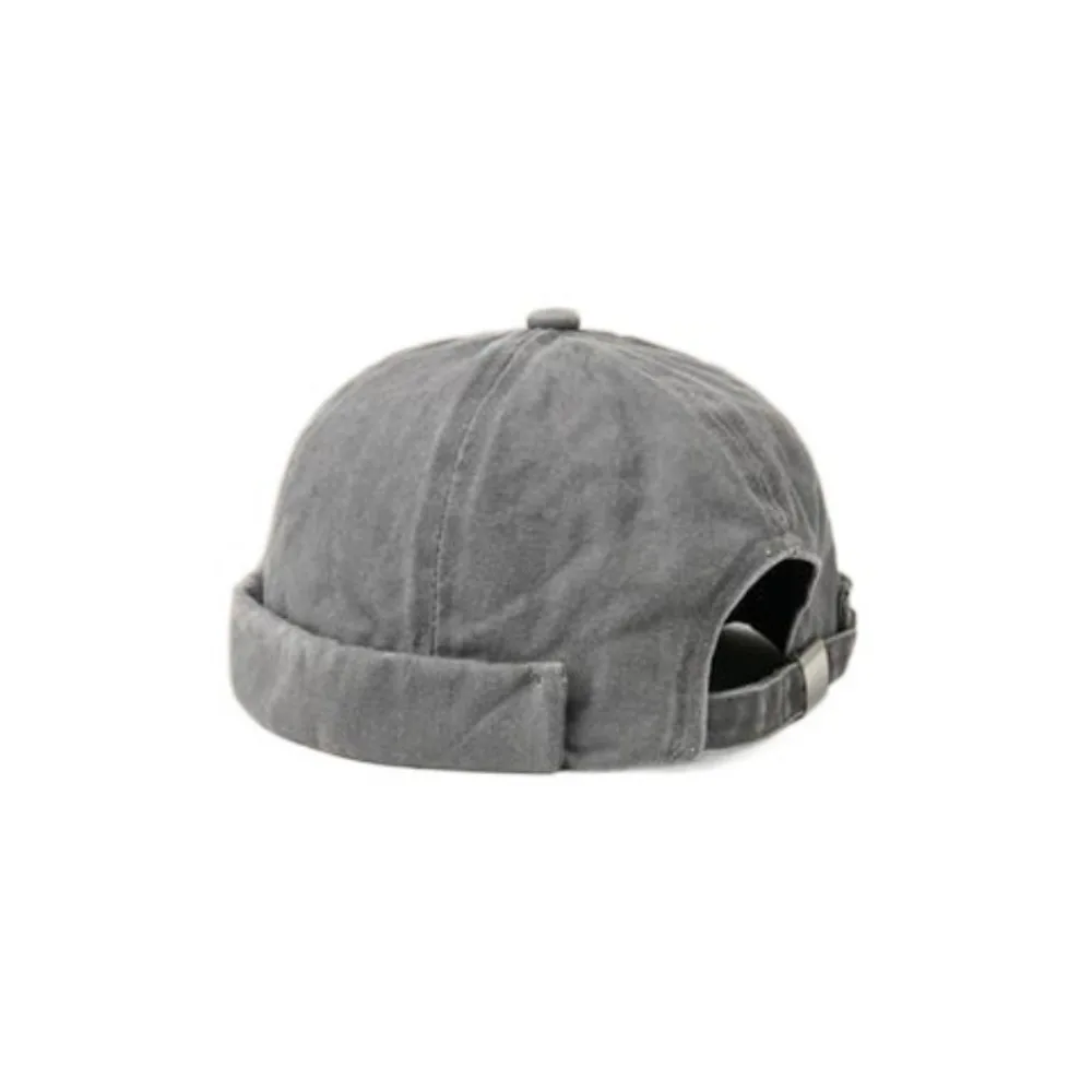

Casual Solid Color Denim Cap Distressed Denim Adjustable Hip Hop Hat Street Style Bonnet