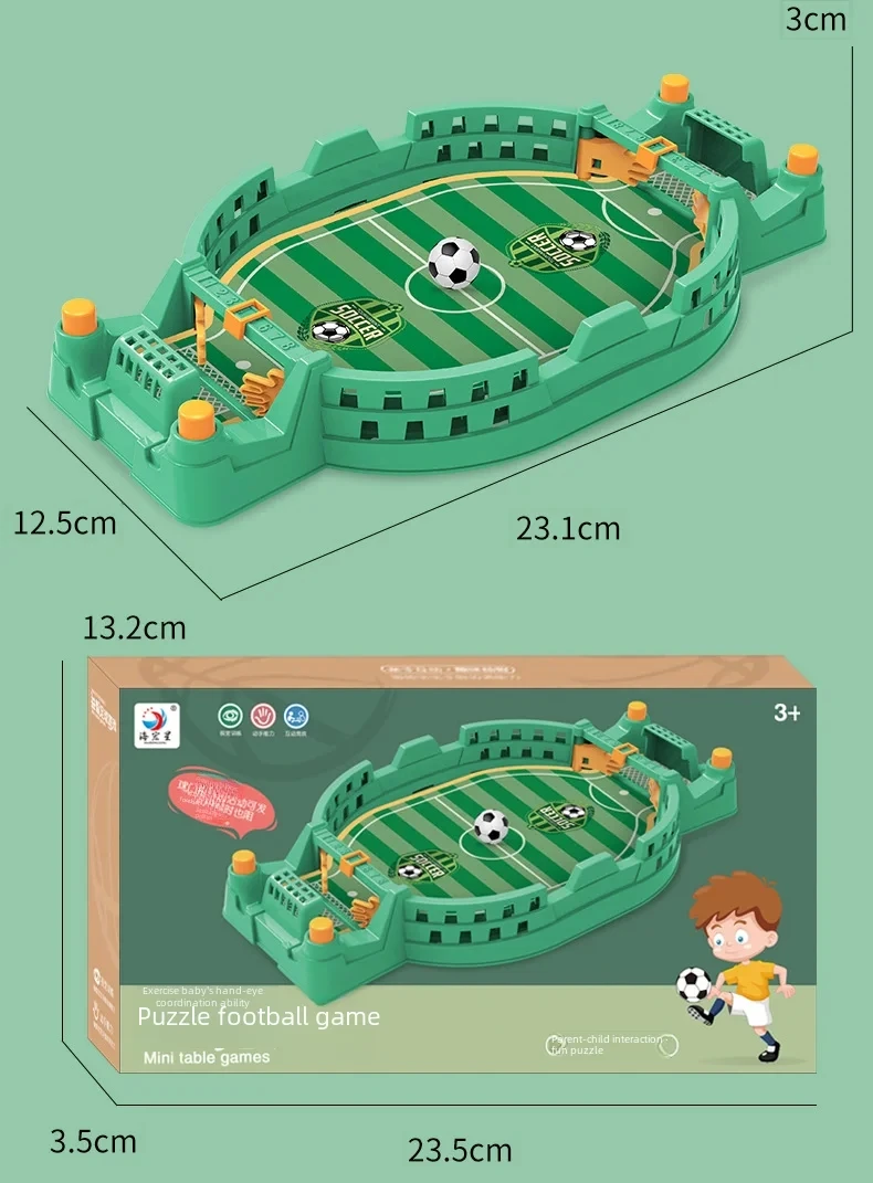 Football Table Mini Tabletop Interactive Game, Soccer Tabletops Competition Sports Games Desktop Catapult Toys for Family Game