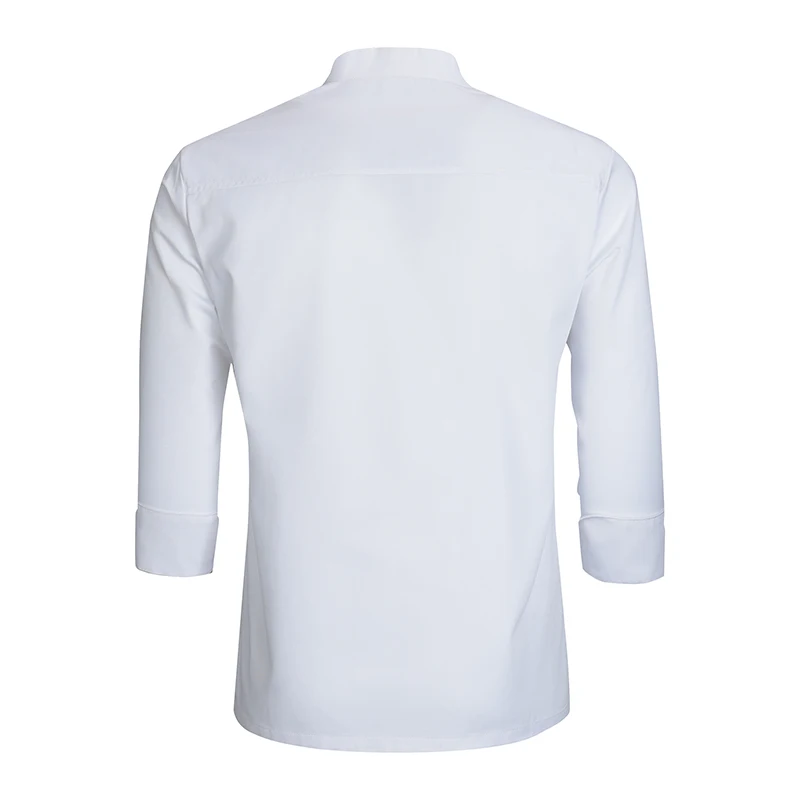 خدمة الطعام كوك موحدة تقديم الطعام الخريف / الشتاء الطبخ سترة مطعم المطبخ قميص النادل عمال معطف الشيف الأسود الأبيض