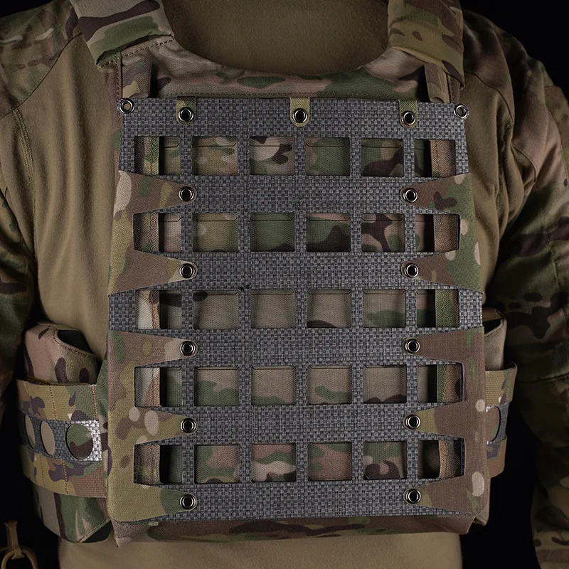 Plate Carrier Back Panel MOLLE Zipper Kit for FERRO Style FCPC V5 Airsoft Hunting Vest Lightweight Holder Expand Gear