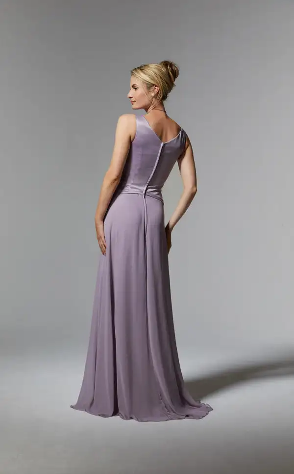 Szyte na miarę, wysokiej jakości sukienki z szyfonu z plisami krzyżowanymi, ręcznie robionymi kwiatami, o kroju litery A, z dekoltem w serek, długie sukienki na specjalne okazje, wykwintne.