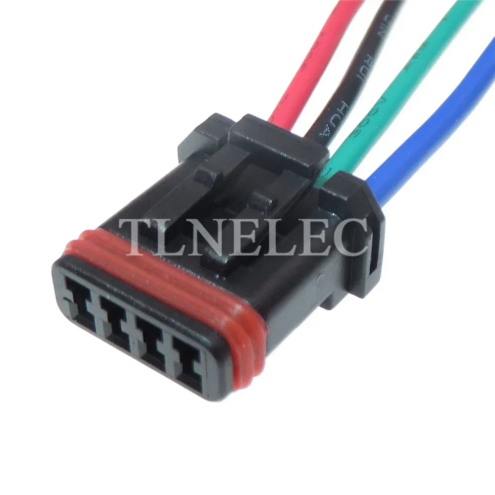 4 Pin Way Auto Wiring Terminal Socket With Wires Automotive Rearview Mirror Panel Heating Connectors MX19004S51 MX19004P51