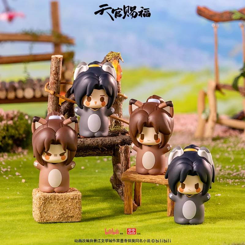В наличии Fingertip Cute Pet Series Blind Box Подлинное небесное официальное благословение Tian Guan Ci Fu Hua Cheng Xie Lian Куклы в подарок