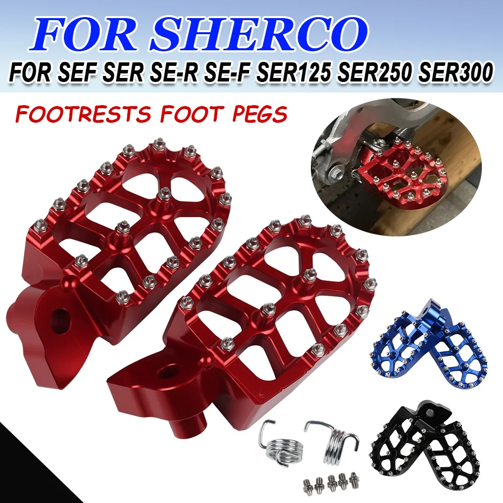 ل شيركو مصنع 125 250 300 450 510 SEF SER SE-R SE-F SER125 SER250 دراجة نارية الملحقات Footpeg مسند القدمين مساند دواسة