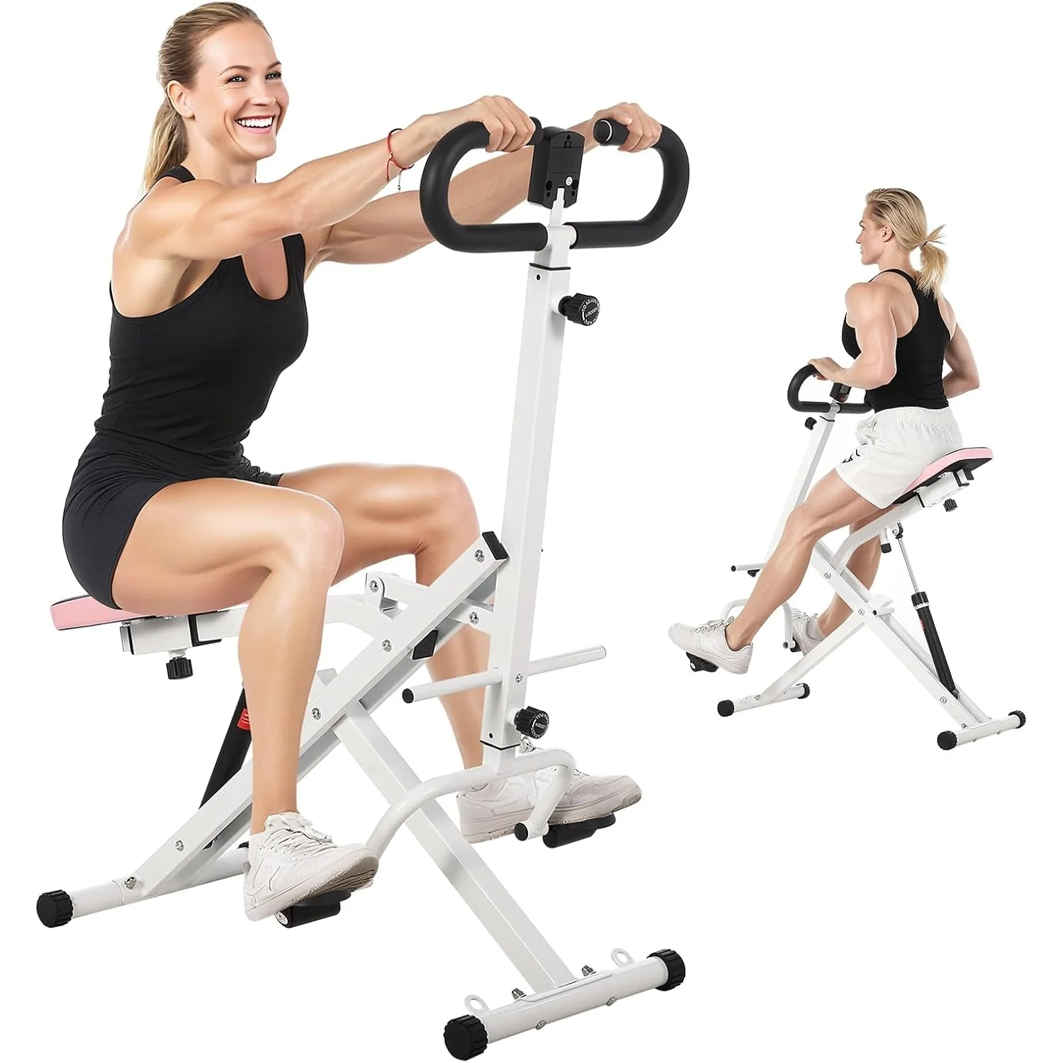 Attrezzo fitness per l'equitazione con 12 livelli di resistenza - allenamento efficace per glutei, gambe e addome a casa