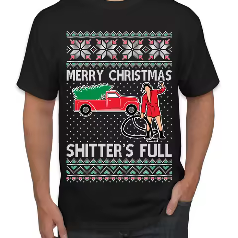 Cousin Eddie Merry Christmas Shitter's Full Men T Shirt