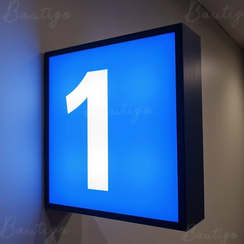 Custom Outdoor Business LED Light Box Sign Waterproof Acrylic Double Sided Storefront Signage Wall Mounted