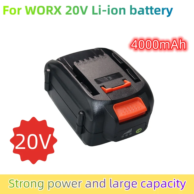 20V 4.0/6.0AH Lithium Battery For Worx WG180 WG280 WG380 WG580  Lawn Mower Garden Tool