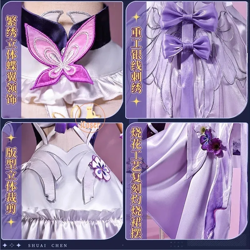 25COSHonkai ستار السكك الحديدية كاستوريس تأثيري حلي شعر مستعار فستان أقراط أغطية الرأس حفلة الهالوين للنساء الفتيات كرنفال لعبة كوس Pr