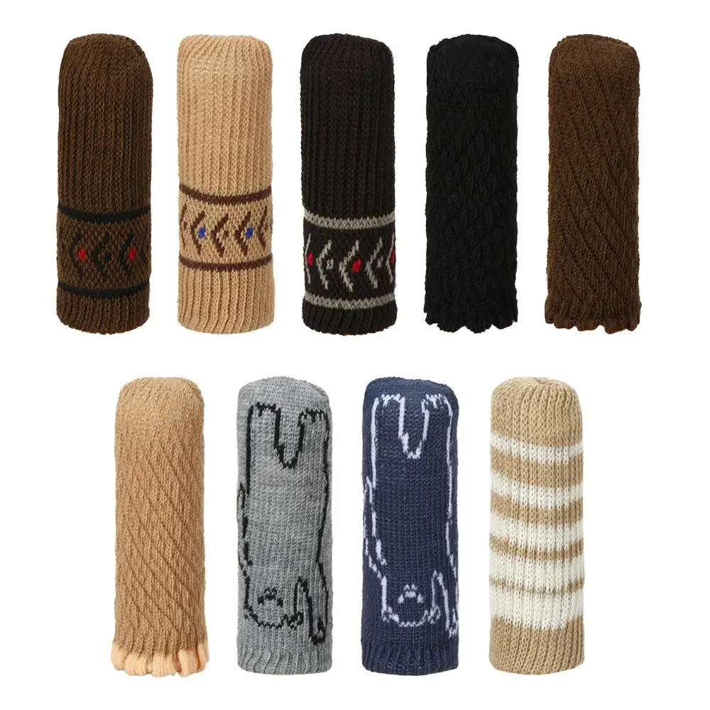 4Pcs/Set Elastic Floor Protector Anti-Noise Non-slip  Table Foot Cover Protective Case Furniture Legs Sleeves